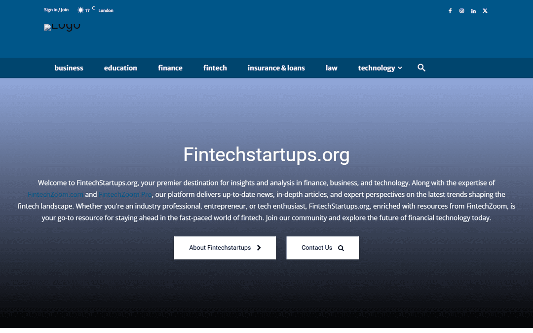 fintechstartups.org publisher screenshot
