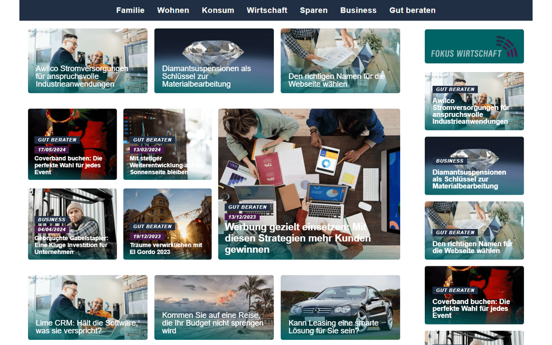 fokuswirtschaft.de publisher screenshot