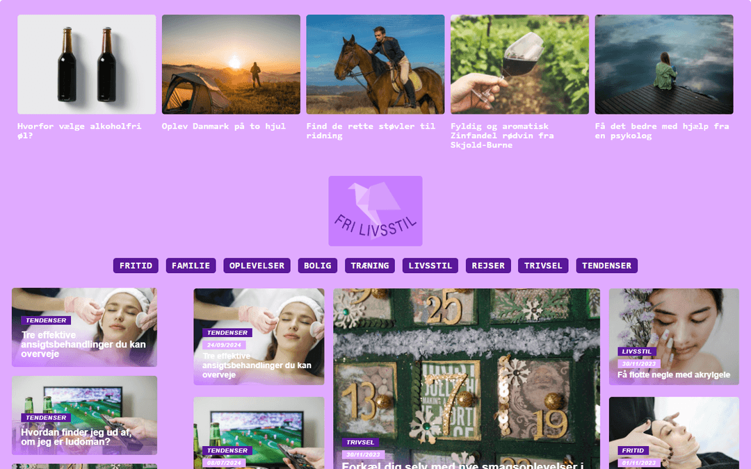 Screenshot des Publishers frilivsstil.dk