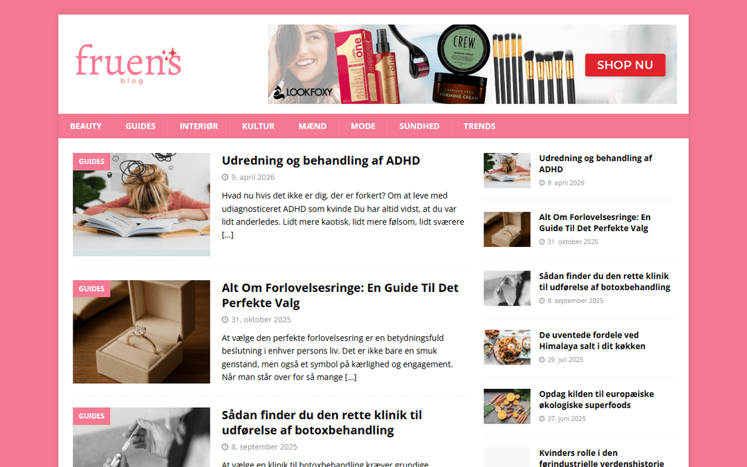 fruensblog.dk publisher screenshot