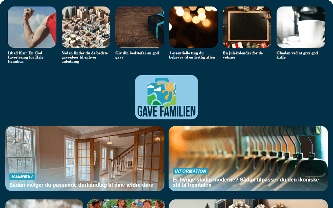 gavefamilien.dk publisher screenshot