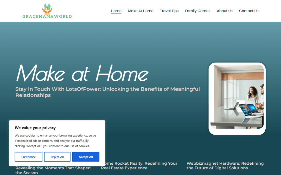 gracemamaworld.com publisher screenshot