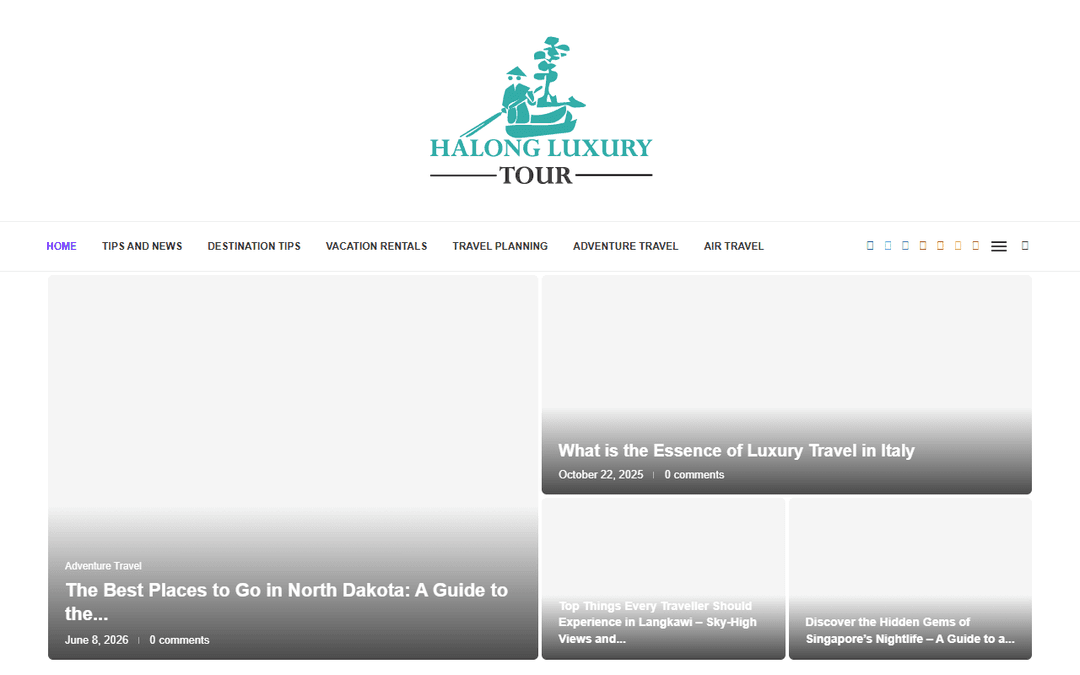 halongluxurytour.com publisher screenshot