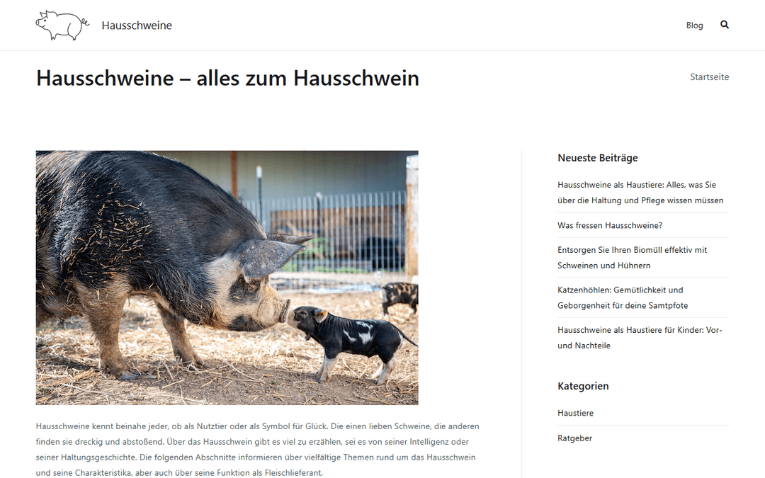 hausschweine.de publisher screenshot