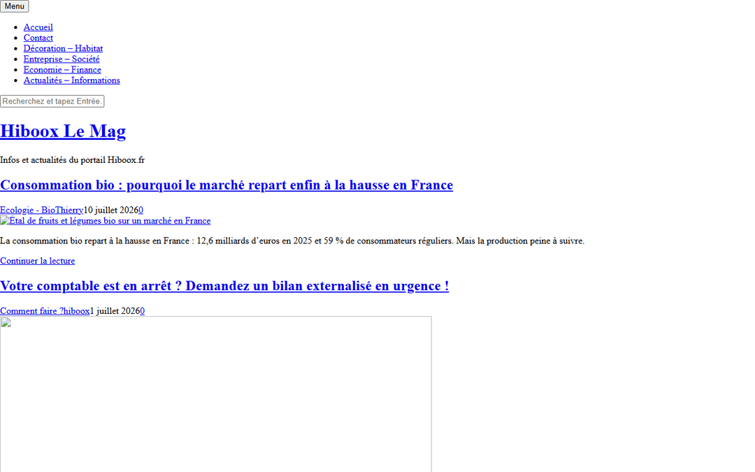 hiboox.fr publisher screenshot
