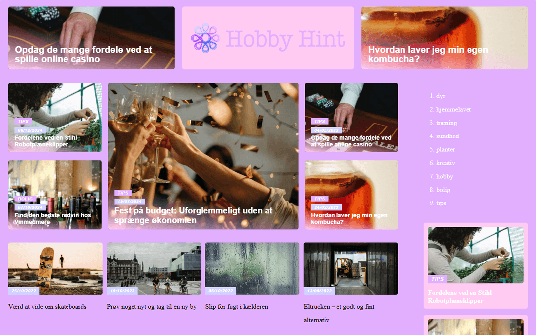 hobbyhint.dk publisher screenshot