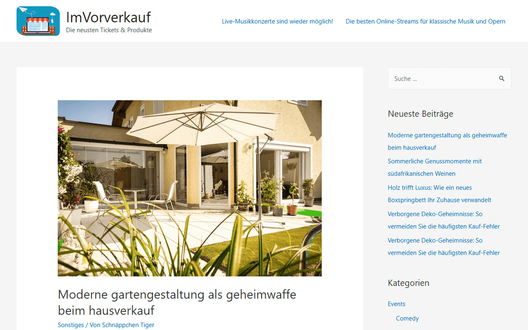 imvorverkauf.de publisher screenshot