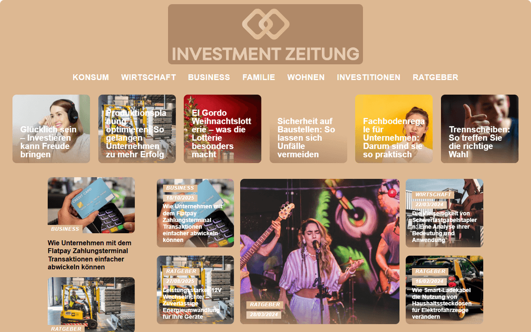 investmentzeitung.de publisher screenshot