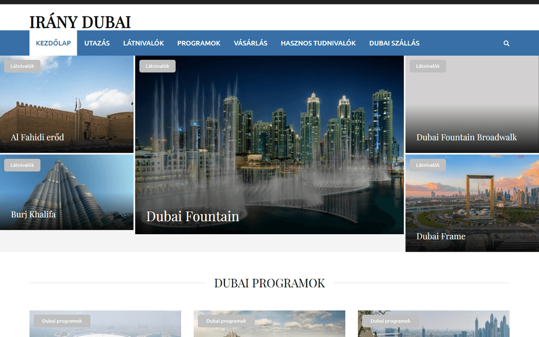 iranydubai.hu publisher screenshot