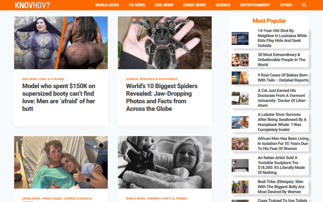 Screenshot des Publishers knovhov.com