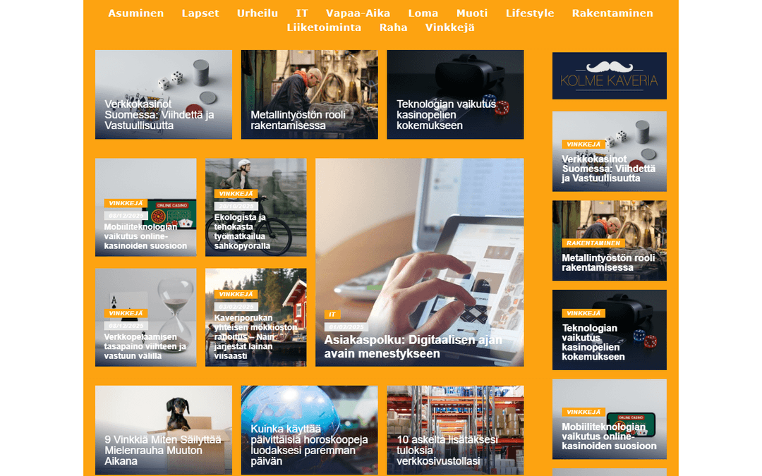 kolmekaveria.fi publisher screenshot