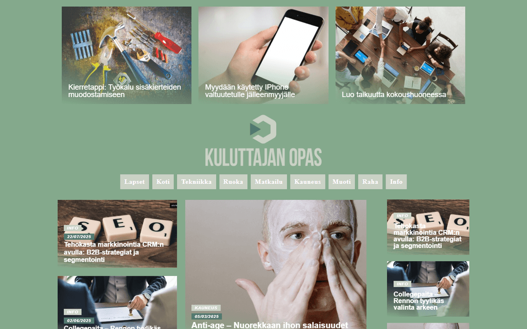 kuluttajanopas.fi publisher screenshot