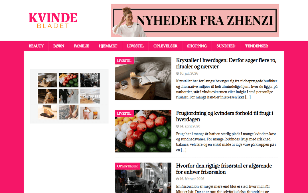 kvindebladet.dk publisher screenshot