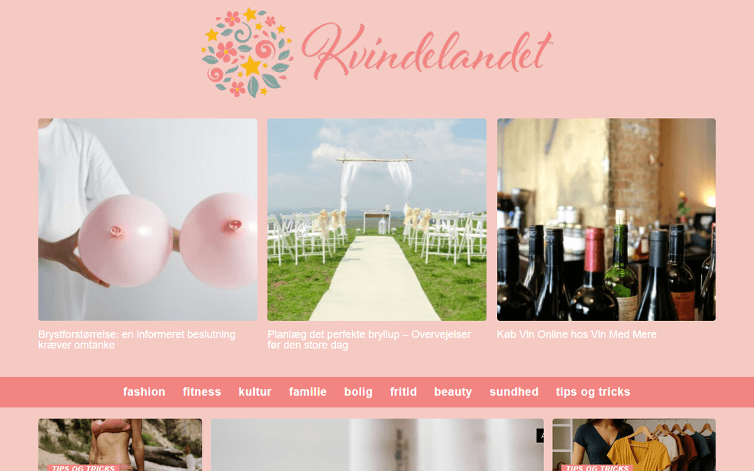kvindelandet.dk publisher screenshot