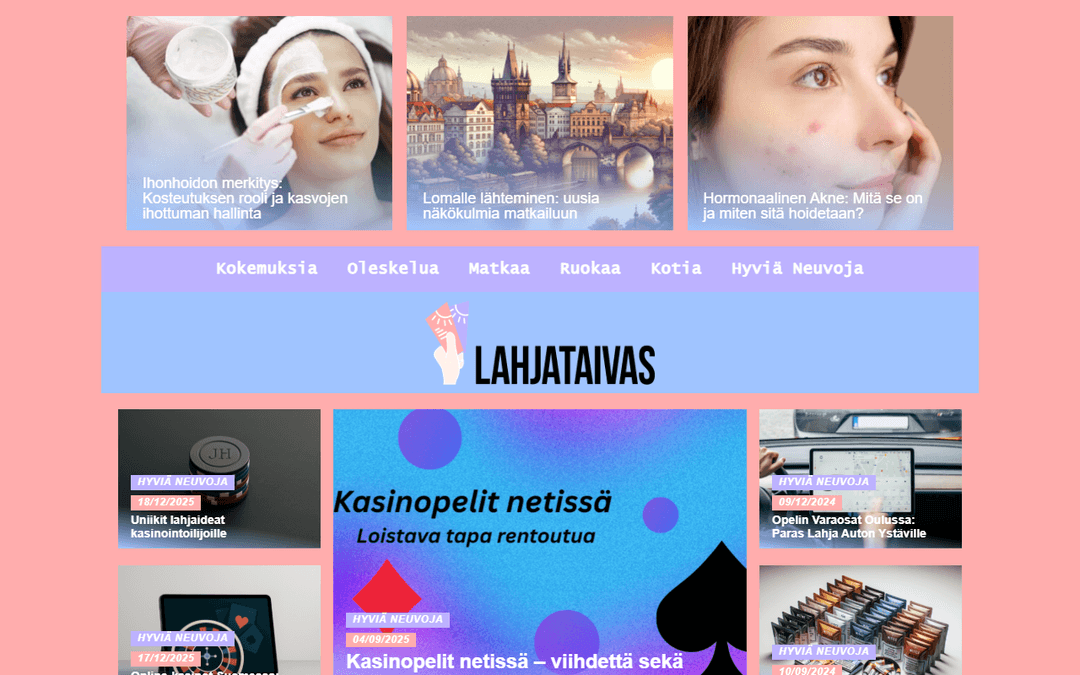 lahjataivas.fi publisher screenshot