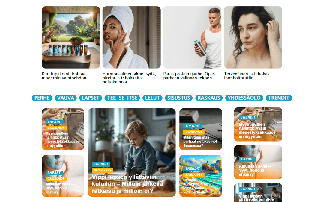 lapsenasialla.fi publisher screenshot