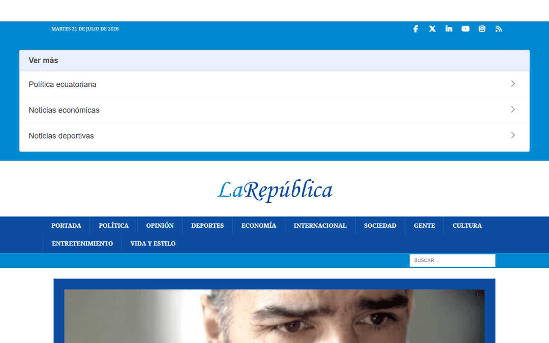 Screenshot des Publishers larepublica.ec