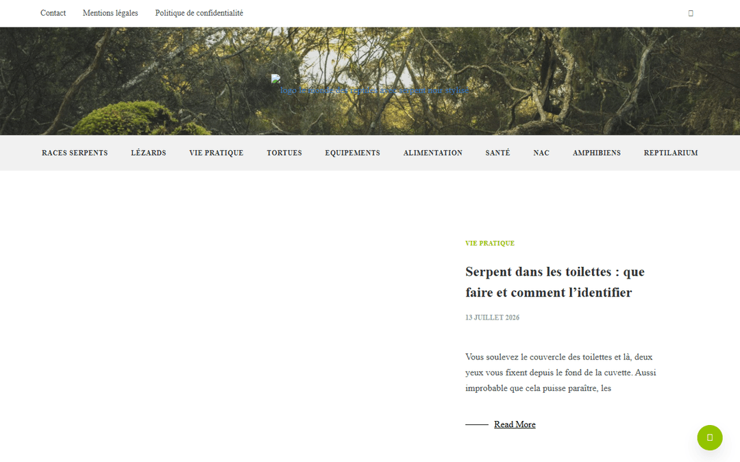 le-monde-des-reptiles.com publisher screenshot