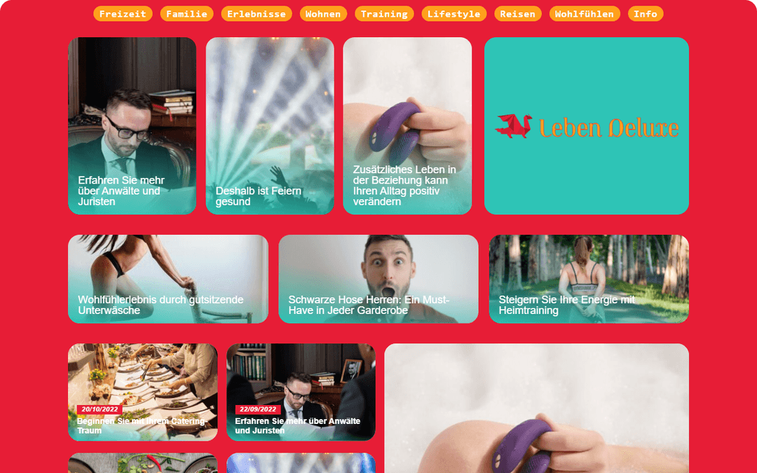 lebendeluxe.de publisher screenshot