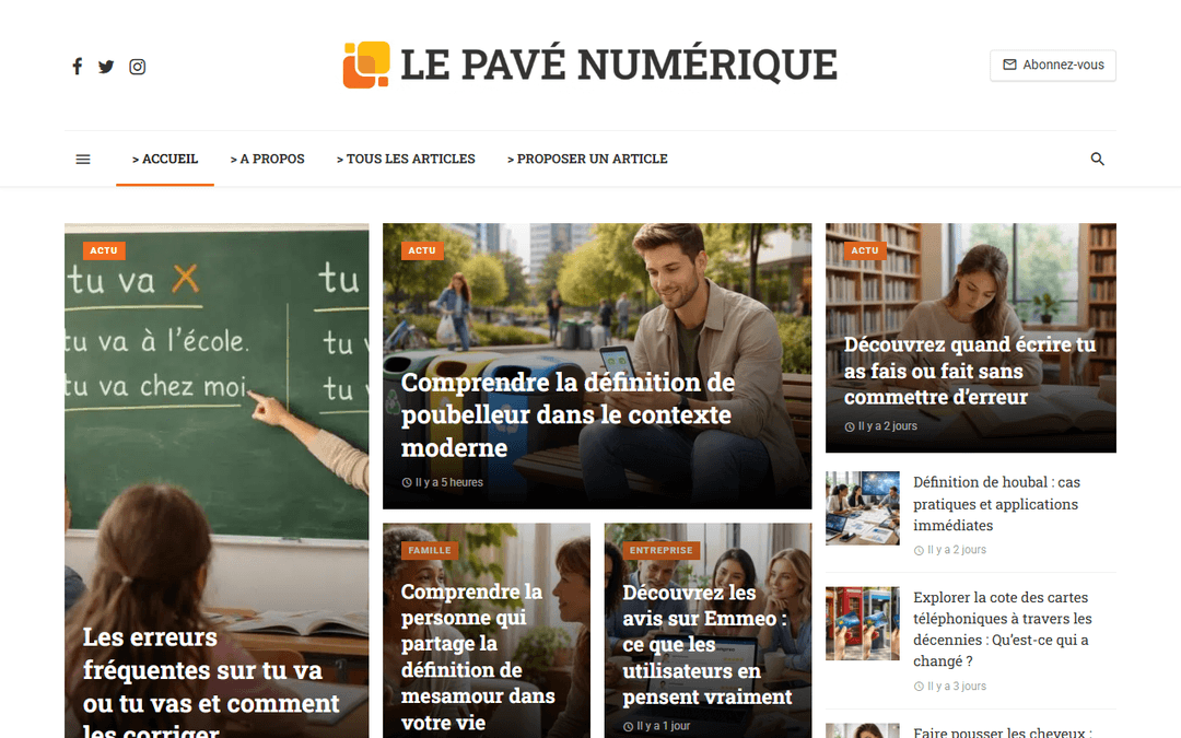 Tangkapan layar publisher lepavenumerique.fr