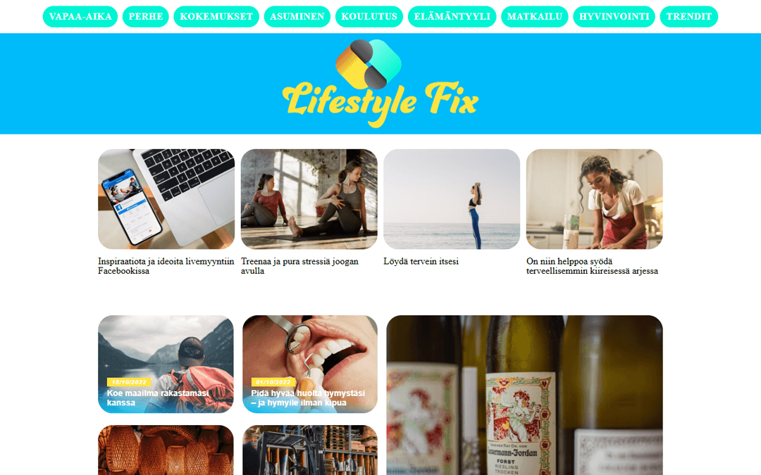 lifestylefix.fi publisher screenshot