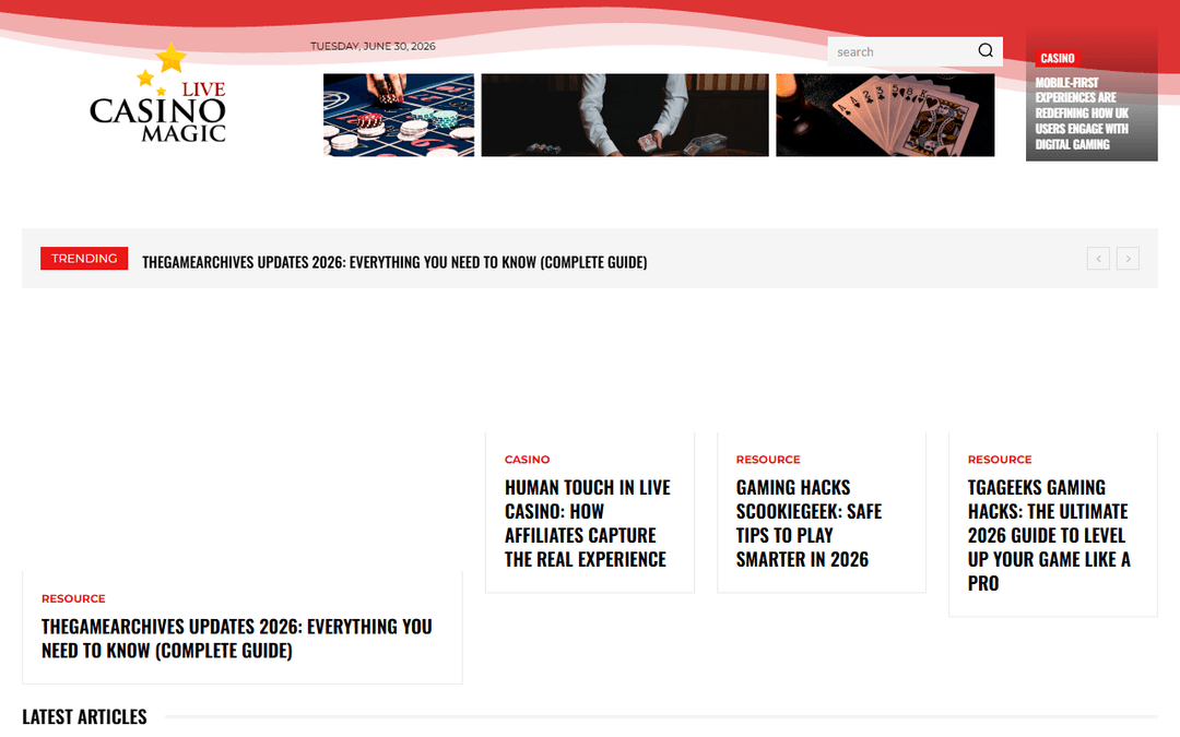 livecasinomagic.com publisher screenshot