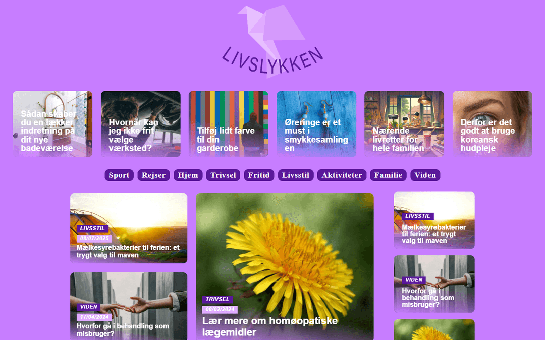 livslykken.dk publisher screenshot