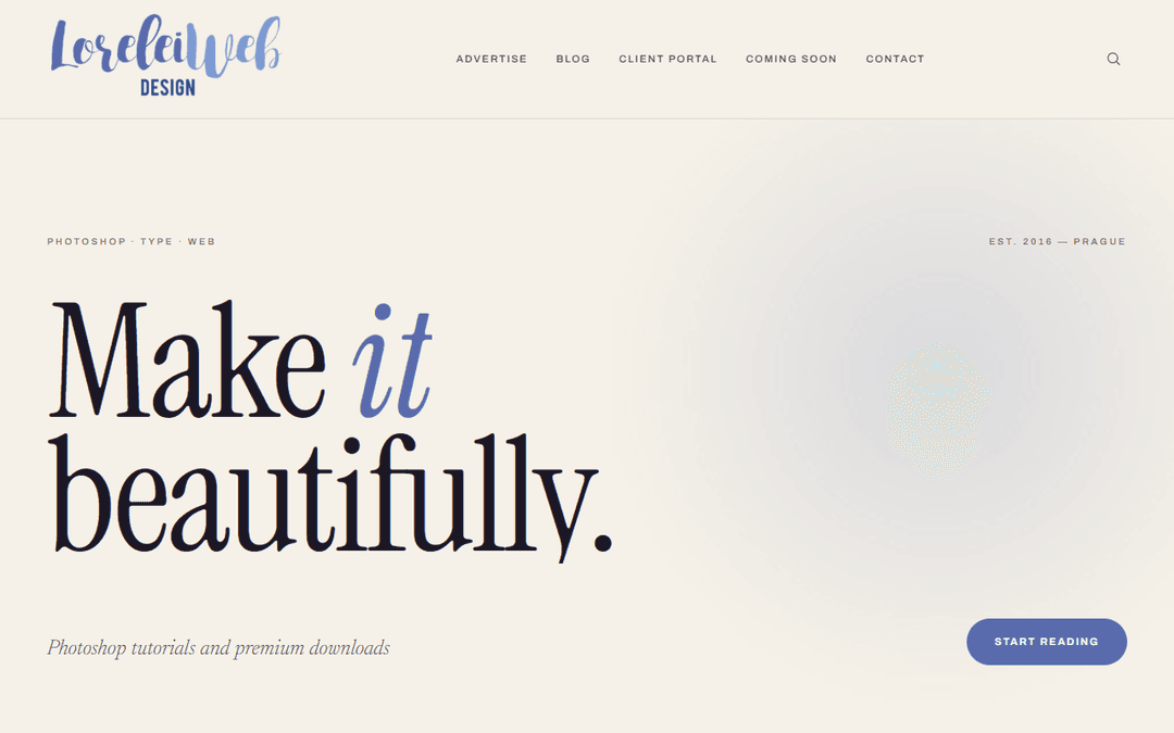 Screenshot des Publishers loreleiwebdesign.com