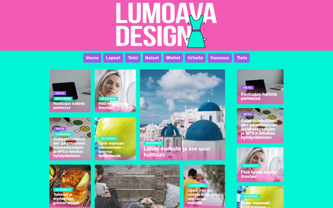 lumoavadesign.fi publisher screenshot