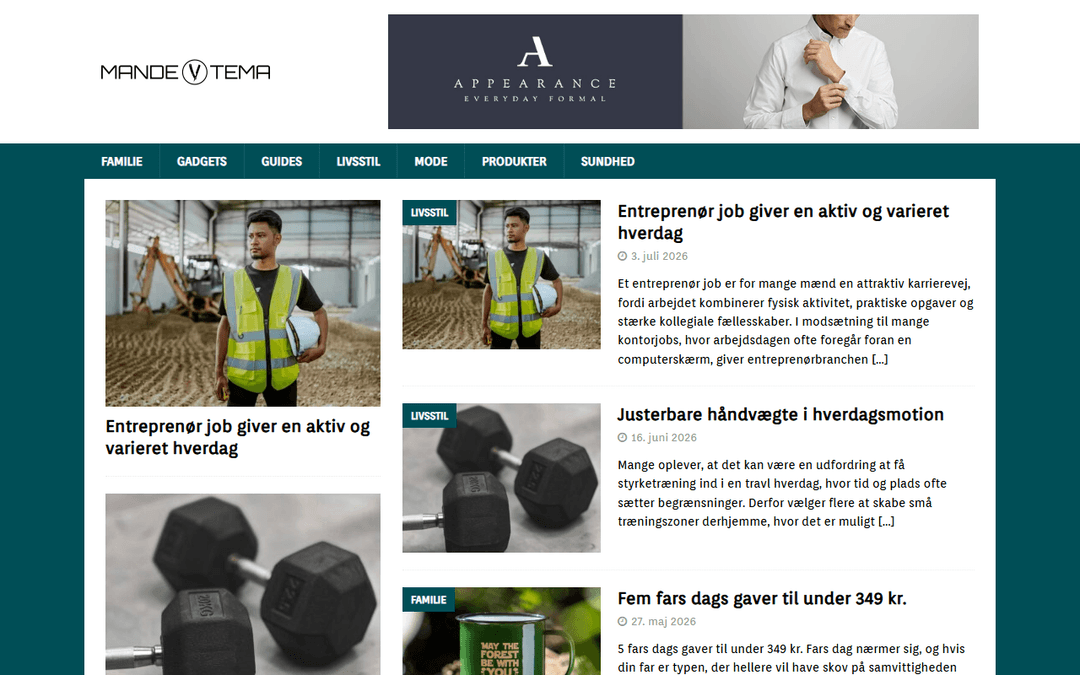 mandetema.dk publisher screenshot