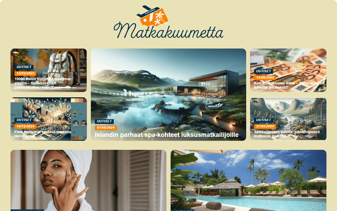 matkakuumetta.fi publisher screenshot
