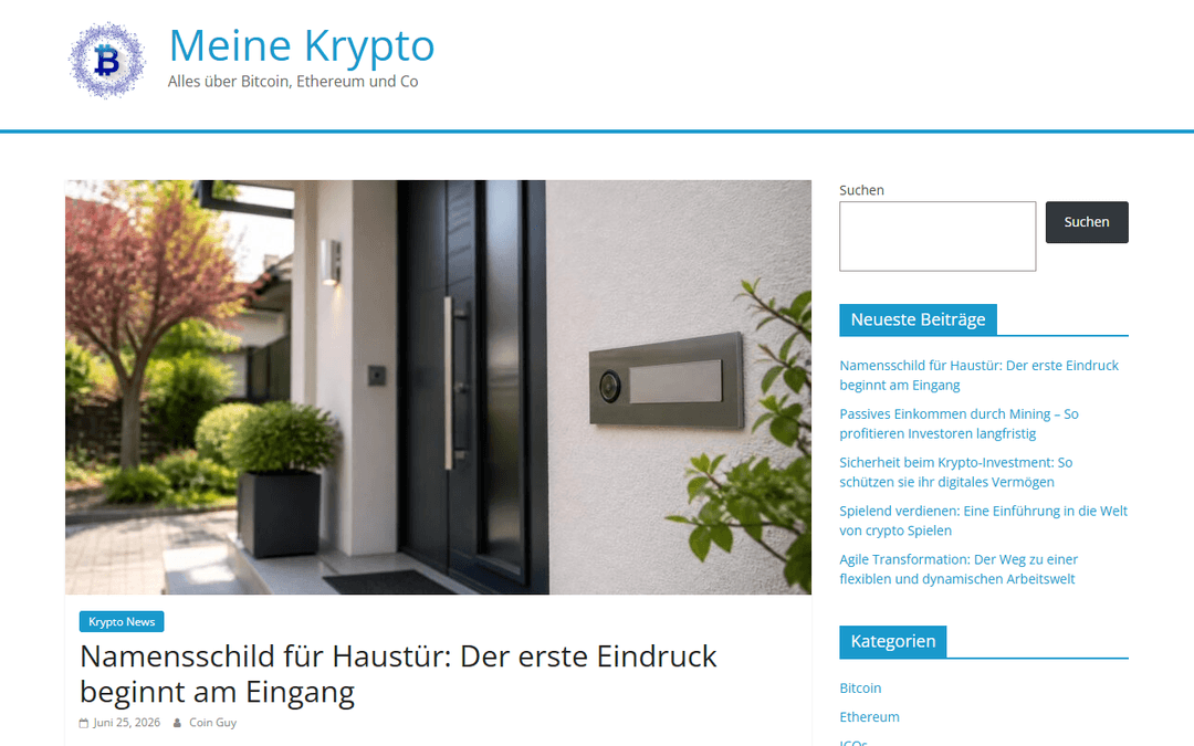meinekrypto.de publisher screenshot