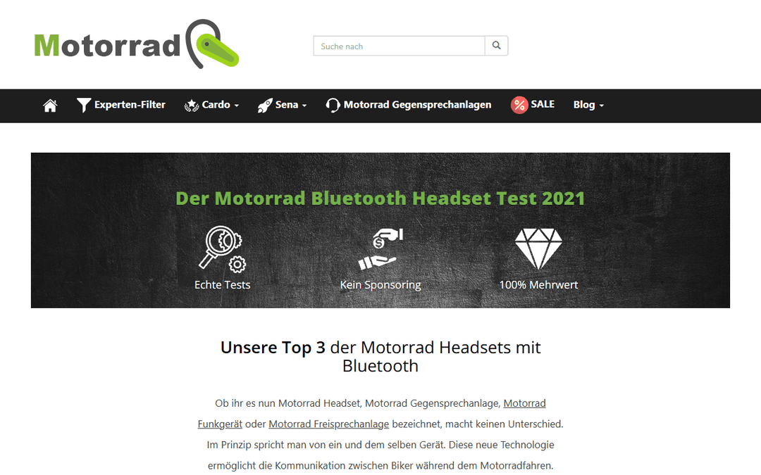motorrad-headset.com publisher screenshot