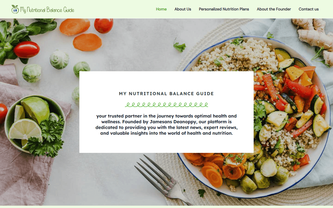 mynutritionalbalanceguide.com publisher screenshot