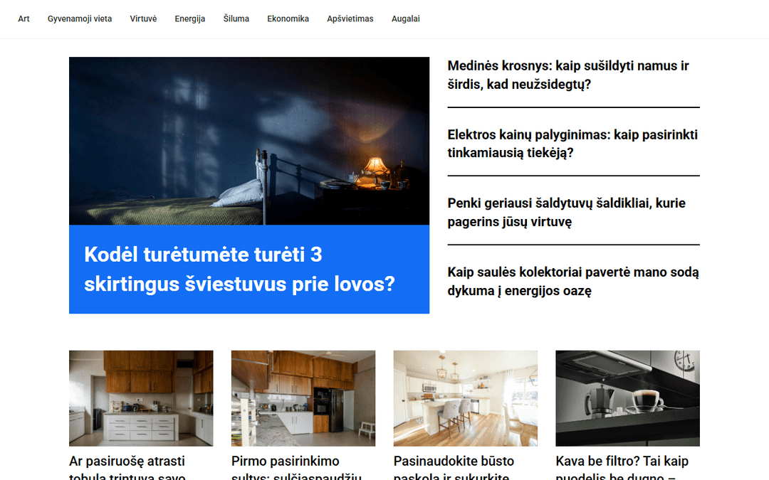 namocentras.lt publisher screenshot