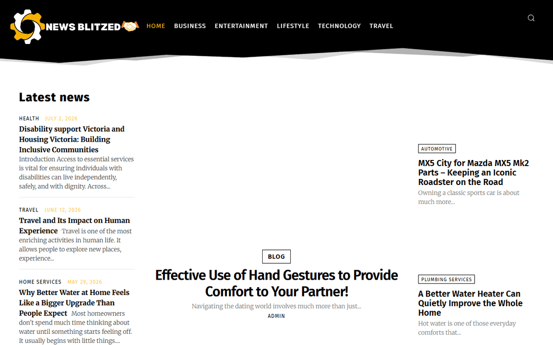newsblitzed.com publisher screenshot