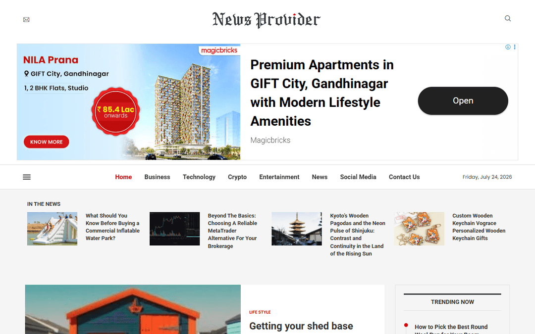 newsprovider.co.uk publisher screenshot