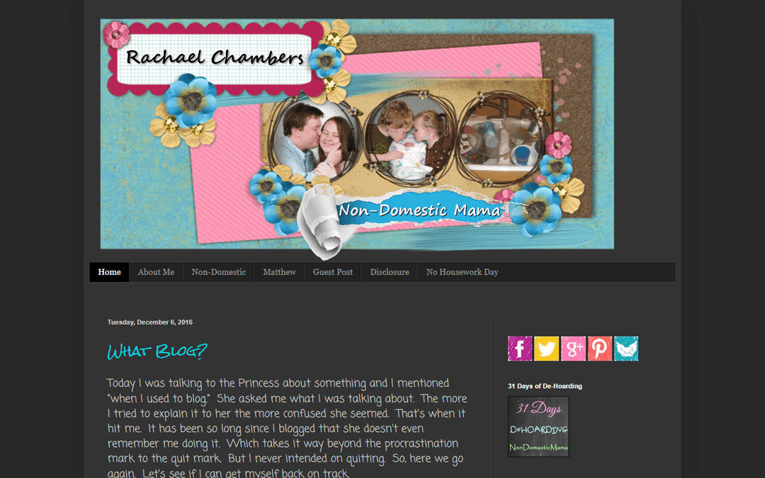 nondomesticmama.com publisher screenshot