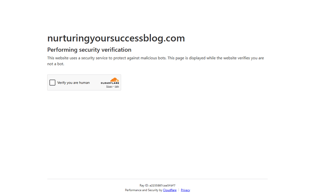 nurturingyoursuccessblog.com publisher screenshot