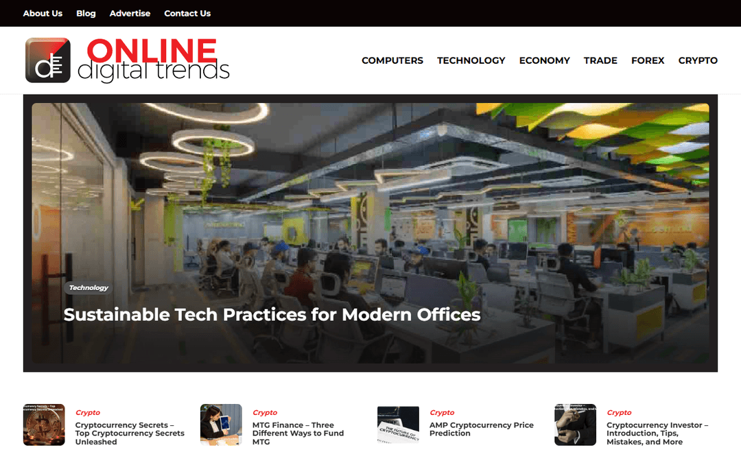 onlinedigitaltrends.com publisher screenshot