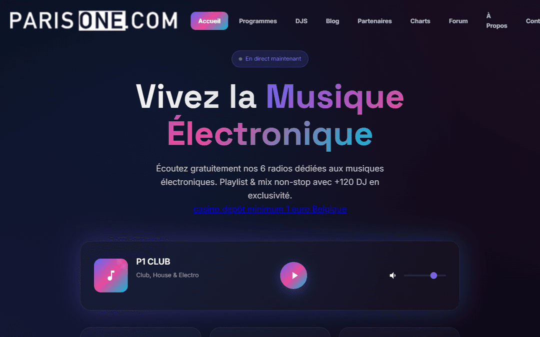 Screenshot des Publishers paris-one.com