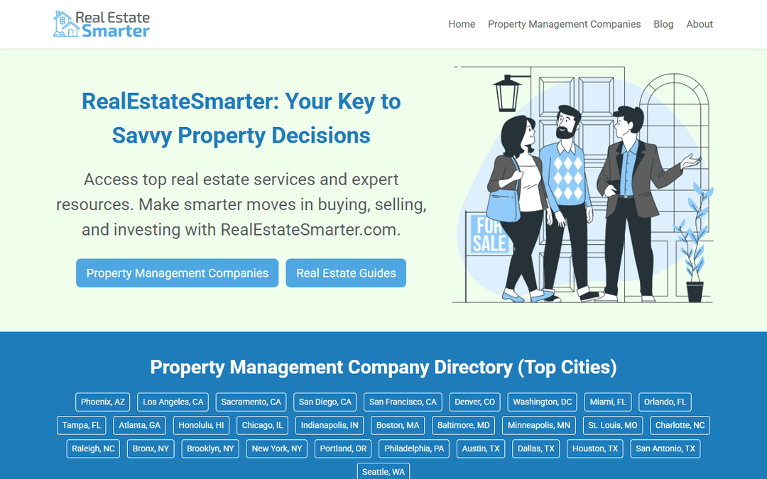 Screenshot des Publishers realestatesmarter.com