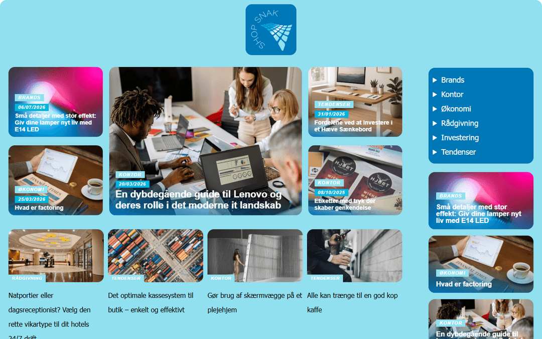 Screenshot des Publishers shopsnak.dk