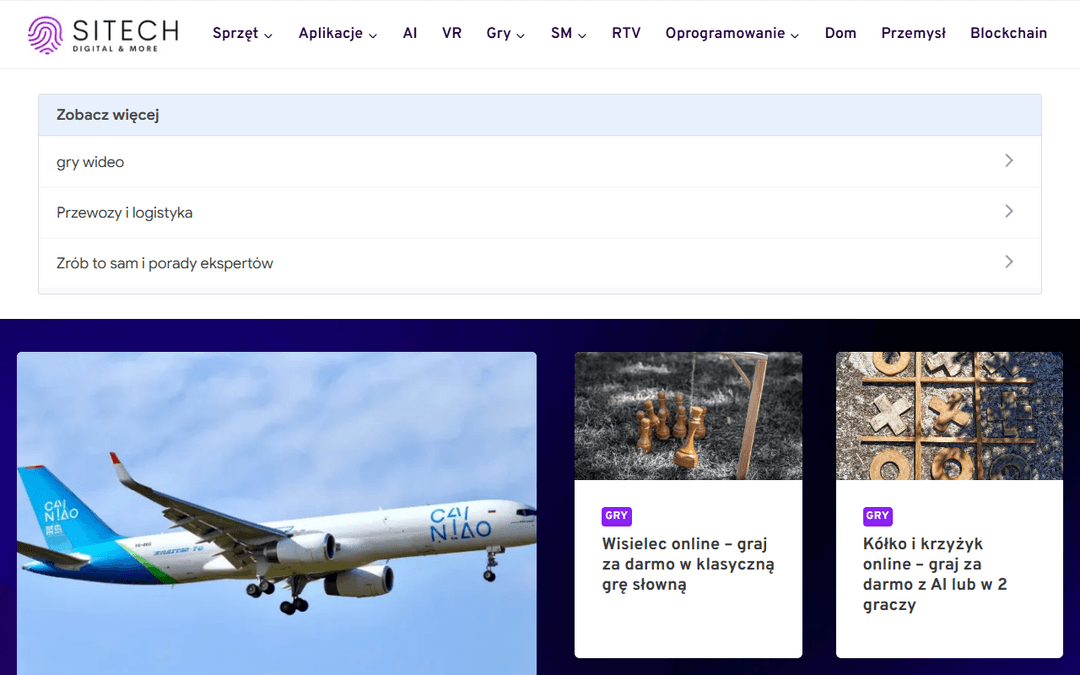 sitech.com.pl publisher screenshot