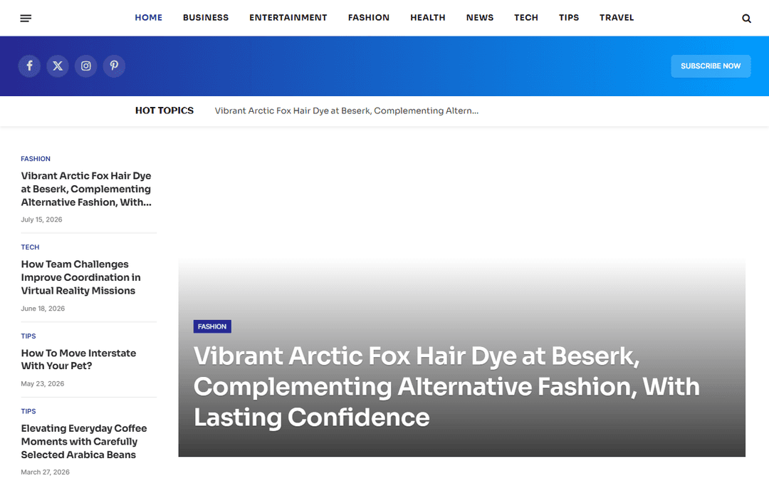 Screenshot des Publishers sitedailys.com