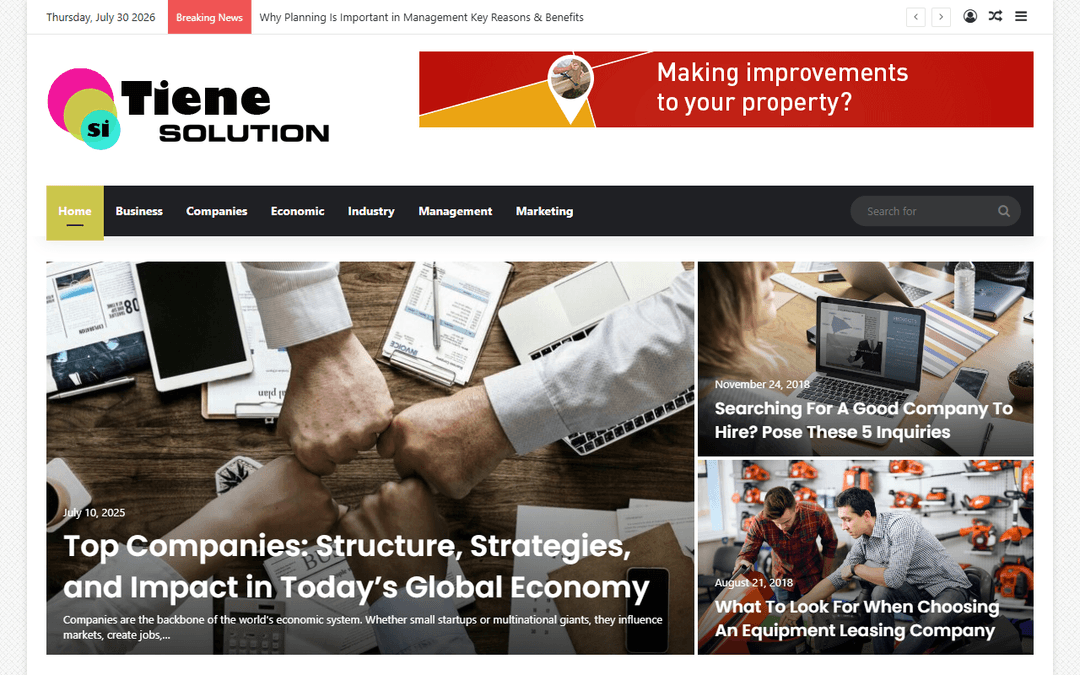 Screenshot des Publishers sitienesolucion.com