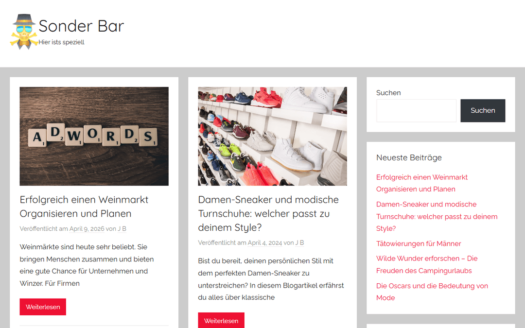 sonder-bar.de publisher screenshot