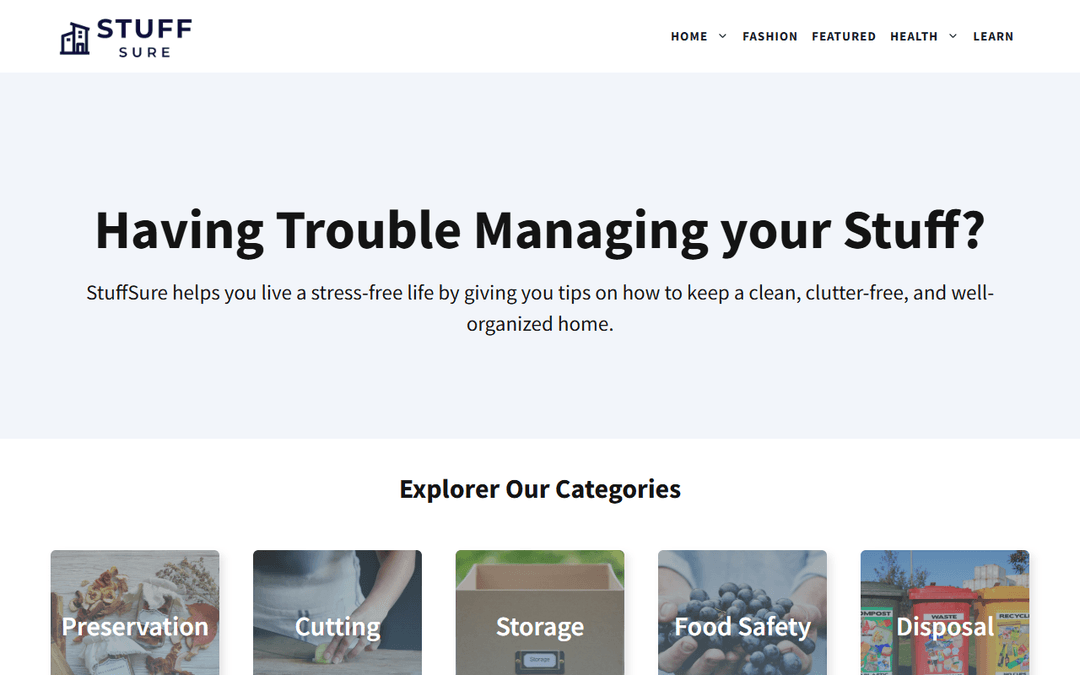 stuffsure.com publisher screenshot