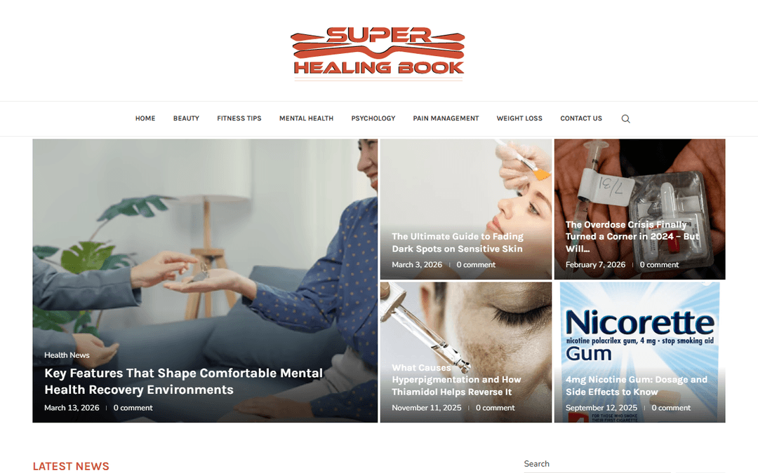 superhealingbook.com publisher screenshot