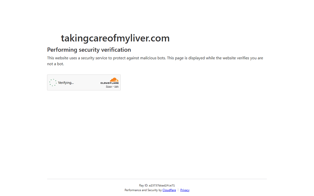 takingcareofmyliver.com publisher screenshot